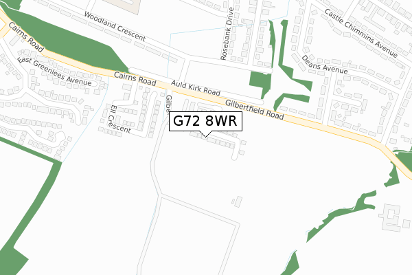 G72 8WR map - large scale - OS Open Zoomstack (Ordnance Survey) G72 8WR map - large scale - OS Open Zoomstack (Ordnance Survey)