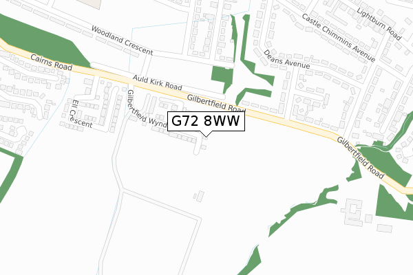 G72 8WW map - large scale - OS Open Zoomstack (Ordnance Survey) G72 8WW map - large scale - OS Open Zoomstack (Ordnance Survey)