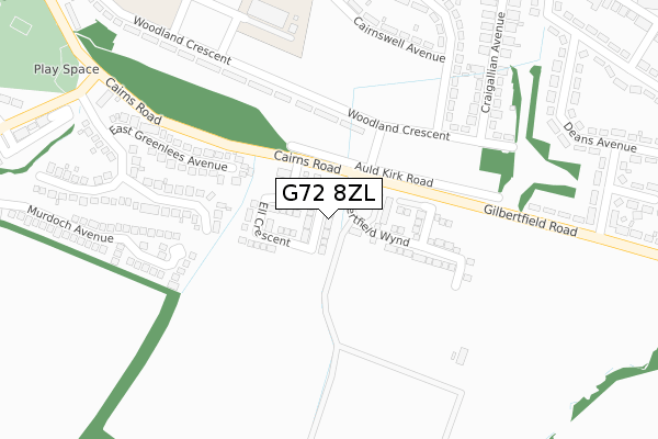 G72 8ZL map - large scale - OS Open Zoomstack (Ordnance Survey) G72 8ZL map - large scale - OS Open Zoomstack (Ordnance Survey)