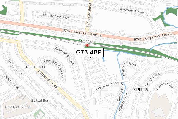 G73 4BP map - large scale - OS Open Zoomstack (Ordnance Survey) G73 4BP map - large scale - OS Open Zoomstack (Ordnance Survey)