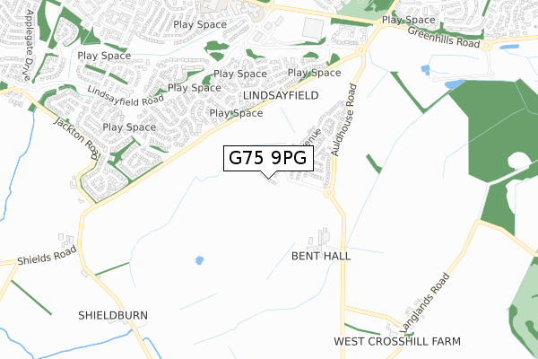 G75 9PG map - small scale - OS Open Zoomstack (Ordnance Survey) G75 9PG map - small scale - OS Open Zoomstack (Ordnance Survey)