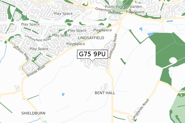 G75 9PU map - small scale - OS Open Zoomstack (Ordnance Survey) G75 9PU map - small scale - OS Open Zoomstack (Ordnance Survey)