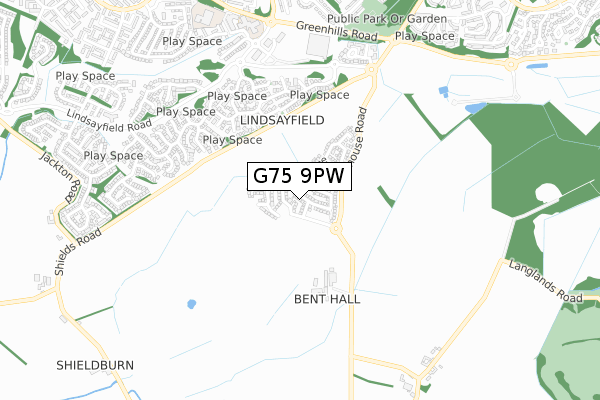 G75 9PW map - small scale - OS Open Zoomstack (Ordnance Survey) G75 9PW map - small scale - OS Open Zoomstack (Ordnance Survey)