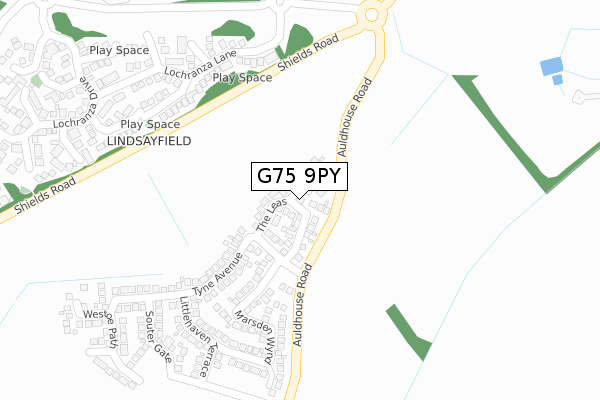 G75 9PY map - large scale - OS Open Zoomstack (Ordnance Survey) G75 9PY map - large scale - OS Open Zoomstack (Ordnance Survey)