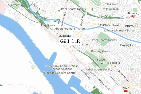 G81 1LR map - small scale - OS Open Zoomstack (Ordnance Survey) G81 1LR map - small scale - OS Open Zoomstack (Ordnance Survey)