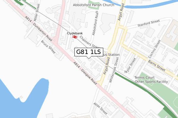 G81 1LS map - large scale - OS Open Zoomstack (Ordnance Survey) G81 1LS map - large scale - OS Open Zoomstack (Ordnance Survey)
