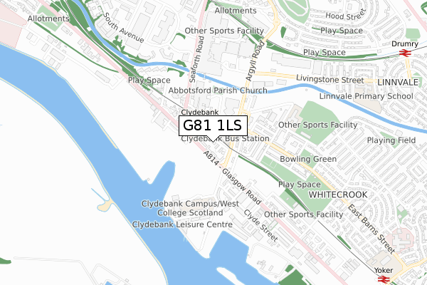 G81 1LS map - small scale - OS Open Zoomstack (Ordnance Survey) G81 1LS map - small scale - OS Open Zoomstack (Ordnance Survey)