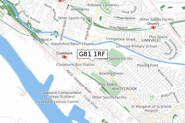 G81 1RF map - small scale - OS Open Zoomstack (Ordnance Survey) G81 1RF map - small scale - OS Open Zoomstack (Ordnance Survey)