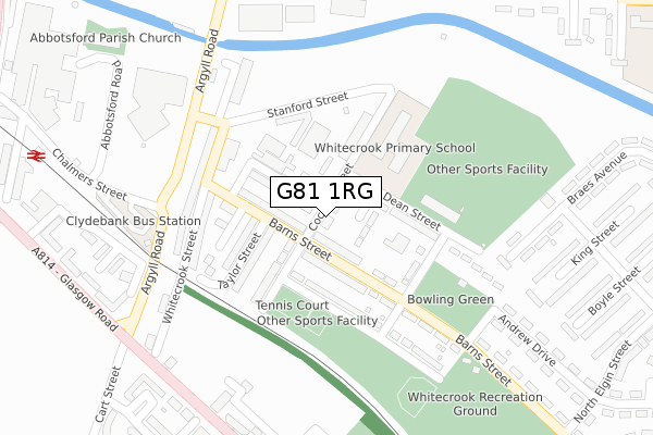 G81 1RG map - large scale - OS Open Zoomstack (Ordnance Survey) G81 1RG map - large scale - OS Open Zoomstack (Ordnance Survey)