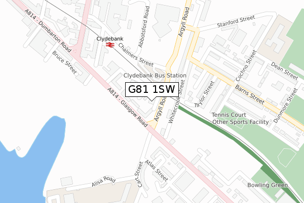 G81 1SW map - large scale - OS Open Zoomstack (Ordnance Survey) G81 1SW map - large scale - OS Open Zoomstack (Ordnance Survey)