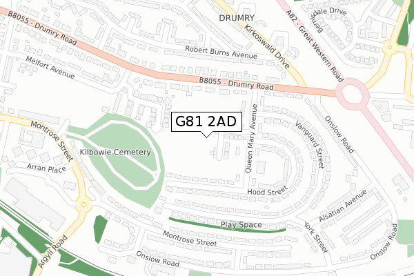 G81 2AD map - large scale - OS Open Zoomstack (Ordnance Survey) G81 2AD map - large scale - OS Open Zoomstack (Ordnance Survey)