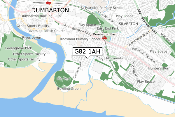 G82 1AH map - small scale - OS Open Zoomstack (Ordnance Survey) G82 1AH map - small scale - OS Open Zoomstack (Ordnance Survey)