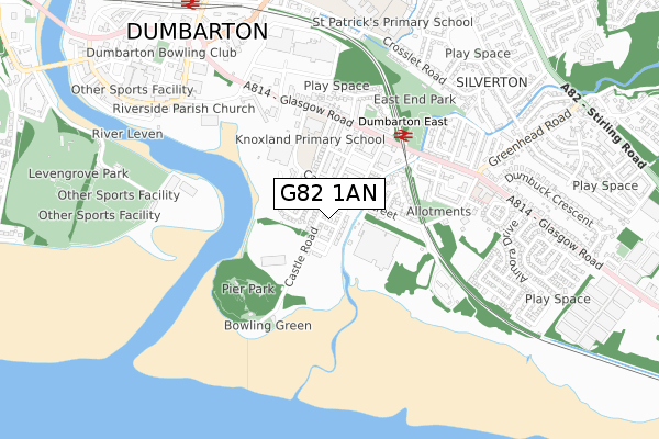 G82 1AN map - small scale - OS Open Zoomstack (Ordnance Survey) G82 1AN map - small scale - OS Open Zoomstack (Ordnance Survey)