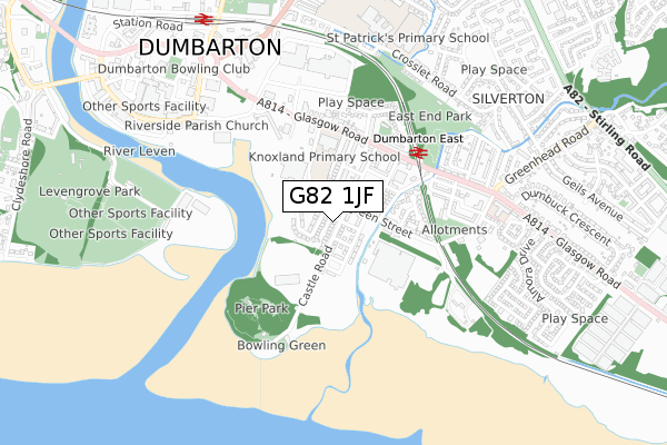 G82 1JF map - small scale - OS Open Zoomstack (Ordnance Survey) G82 1JF map - small scale - OS Open Zoomstack (Ordnance Survey)