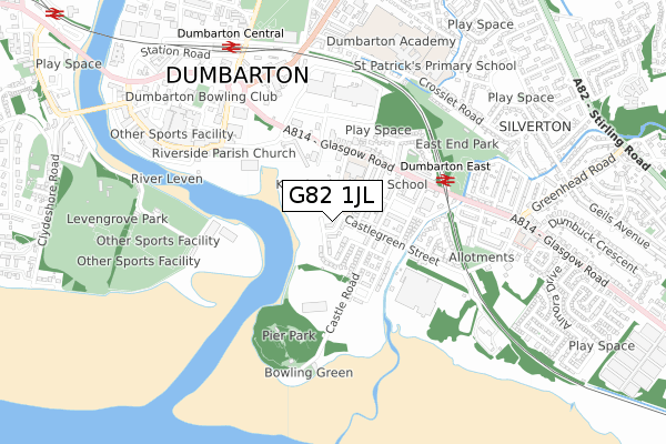 G82 1JL map - small scale - OS Open Zoomstack (Ordnance Survey) G82 1JL map - small scale - OS Open Zoomstack (Ordnance Survey)