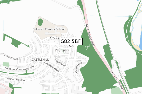 G82 5BF map - large scale - OS Open Zoomstack (Ordnance Survey) G82 5BF map - large scale - OS Open Zoomstack (Ordnance Survey)