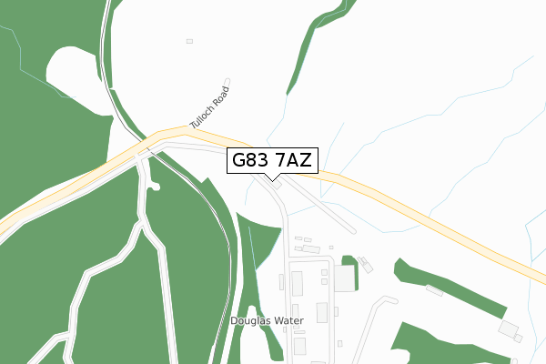 G83 7AZ map - large scale - OS Open Zoomstack (Ordnance Survey)