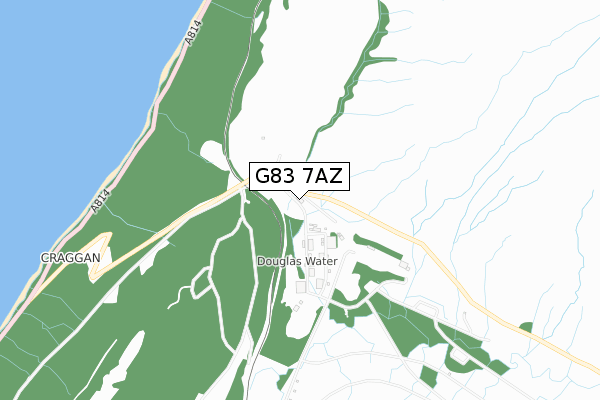 G83 7AZ map - small scale - OS Open Zoomstack (Ordnance Survey) G83 7AZ map - small scale - OS Open Zoomstack (Ordnance Survey)