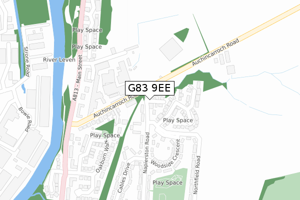 G83 9EE map - large scale - OS Open Zoomstack (Ordnance Survey)