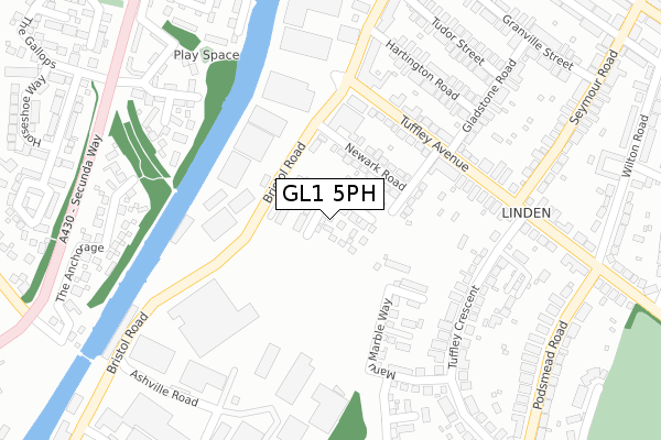 GL1 5PH map - large scale - OS Open Zoomstack (Ordnance Survey) GL1 5PH map - large scale - OS Open Zoomstack (Ordnance Survey)