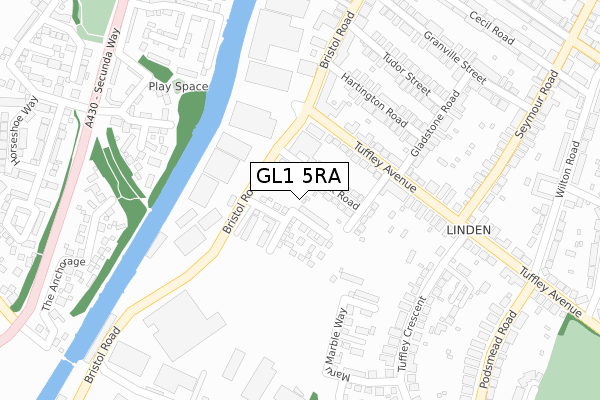 GL1 5RA map - large scale - OS Open Zoomstack (Ordnance Survey) GL1 5RA map - large scale - OS Open Zoomstack (Ordnance Survey)