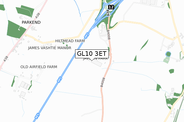 GL10 3ET map - small scale - OS Open Zoomstack (Ordnance Survey) GL10 3ET map - small scale - OS Open Zoomstack (Ordnance Survey)