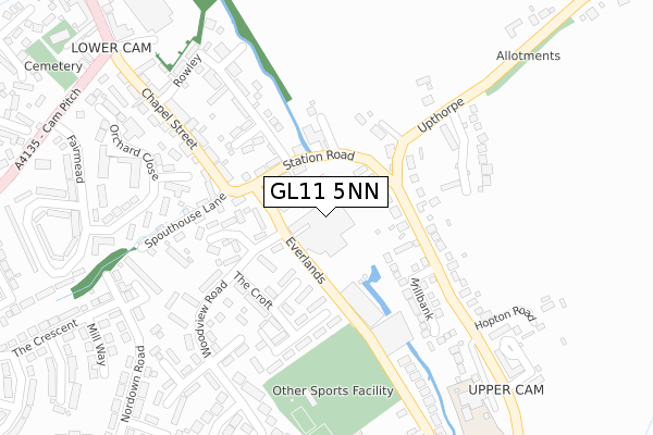 GL11 5NN map - large scale - OS Open Zoomstack (Ordnance Survey) GL11 5NN map - large scale - OS Open Zoomstack (Ordnance Survey)