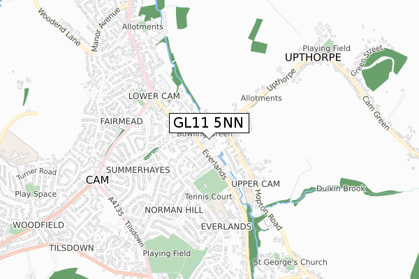 GL11 5NN map - small scale - OS Open Zoomstack (Ordnance Survey) GL11 5NN map - small scale - OS Open Zoomstack (Ordnance Survey)