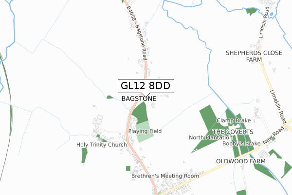 GL12 8DD map - small scale - OS Open Zoomstack (Ordnance Survey) GL12 8DD map - small scale - OS Open Zoomstack (Ordnance Survey)