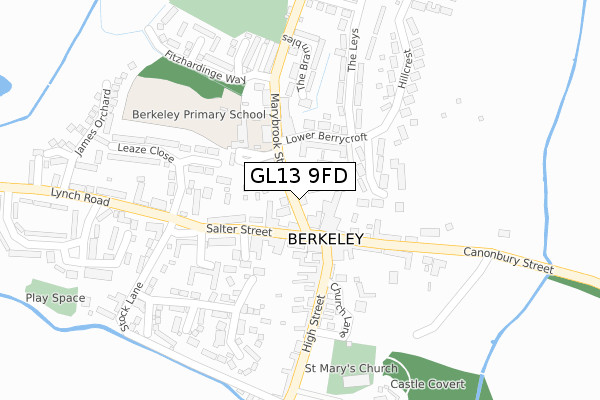 GL13 9FD map - large scale - OS Open Zoomstack (Ordnance Survey) GL13 9FD map - large scale - OS Open Zoomstack (Ordnance Survey)