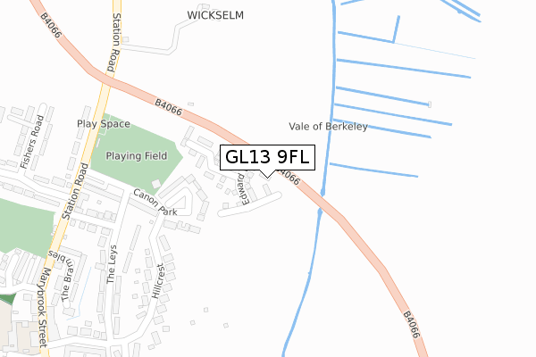 GL13 9FL map - large scale - OS Open Zoomstack (Ordnance Survey)