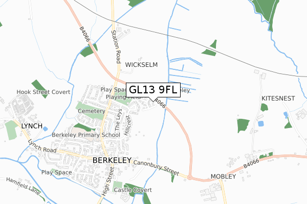 GL13 9FL map - small scale - OS Open Zoomstack (Ordnance Survey)