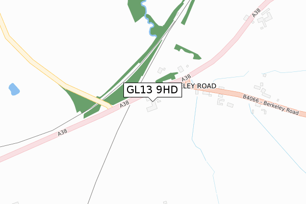 GL13 9HD map - large scale - OS Open Zoomstack (Ordnance Survey)