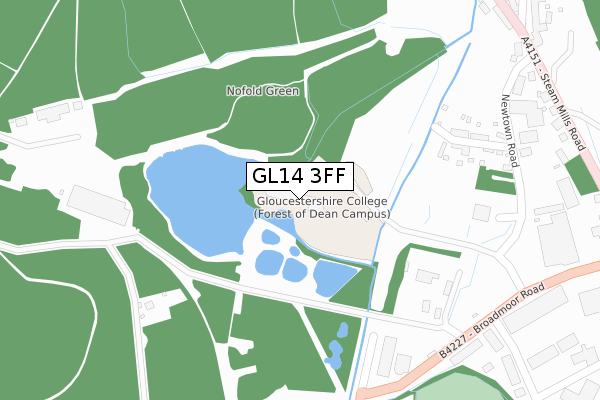 GL14 3FF map - large scale - OS Open Zoomstack (Ordnance Survey) GL14 3FF map - large scale - OS Open Zoomstack (Ordnance Survey)
