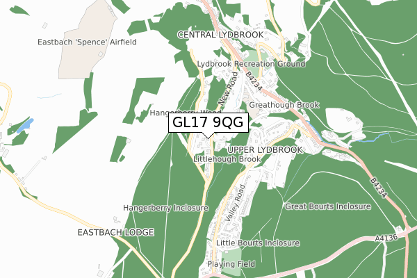 GL17 9QG map - small scale - OS Open Zoomstack (Ordnance Survey)