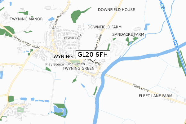 GL20 6FH map - small scale - OS Open Zoomstack (Ordnance Survey) GL20 6FH map - small scale - OS Open Zoomstack (Ordnance Survey)