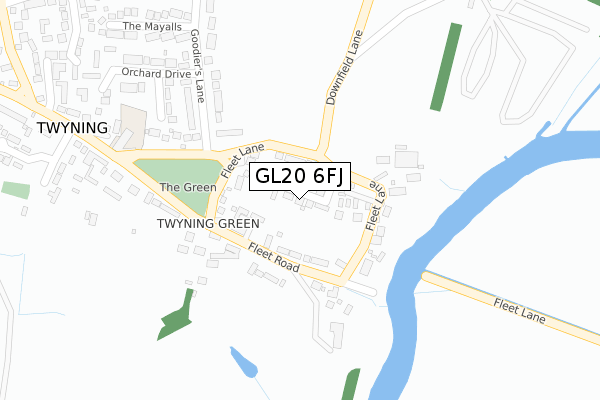 GL20 6FJ map - large scale - OS Open Zoomstack (Ordnance Survey) GL20 6FJ map - large scale - OS Open Zoomstack (Ordnance Survey)