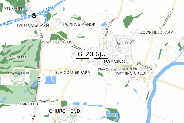 GL20 6JU map - small scale - OS Open Zoomstack (Ordnance Survey) GL20 6JU map - small scale - OS Open Zoomstack (Ordnance Survey)