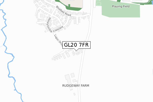 GL20 7FR map - large scale - OS Open Zoomstack (Ordnance Survey)