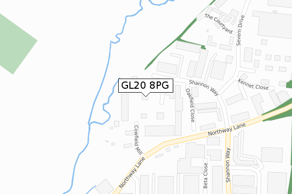 GL20 8PG map - large scale - OS Open Zoomstack (Ordnance Survey) GL20 8PG map - large scale - OS Open Zoomstack (Ordnance Survey)