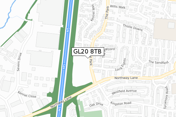 GL20 8TB map - large scale - OS Open Zoomstack (Ordnance Survey) GL20 8TB map - large scale - OS Open Zoomstack (Ordnance Survey)