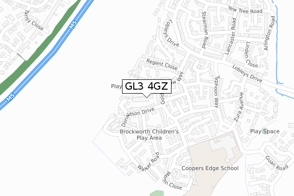 GL3 4GZ map - large scale - OS Open Zoomstack (Ordnance Survey) GL3 4GZ map - large scale - OS Open Zoomstack (Ordnance Survey)