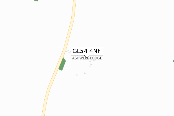 GL54 4NF map - large scale - OS Open Zoomstack (Ordnance Survey)