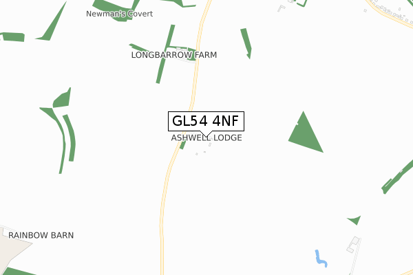 GL54 4NF map - small scale - OS Open Zoomstack (Ordnance Survey)