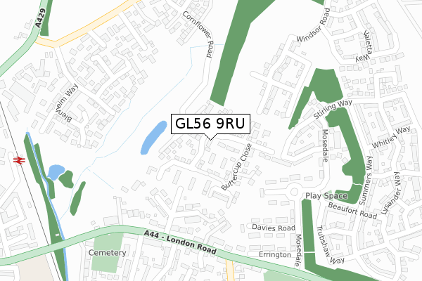 GL56 9RU map - large scale - OS Open Zoomstack (Ordnance Survey) GL56 9RU map - large scale - OS Open Zoomstack (Ordnance Survey)