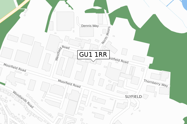 GU1 1RR map - large scale - OS Open Zoomstack (Ordnance Survey) GU1 1RR map - large scale - OS Open Zoomstack (Ordnance Survey)