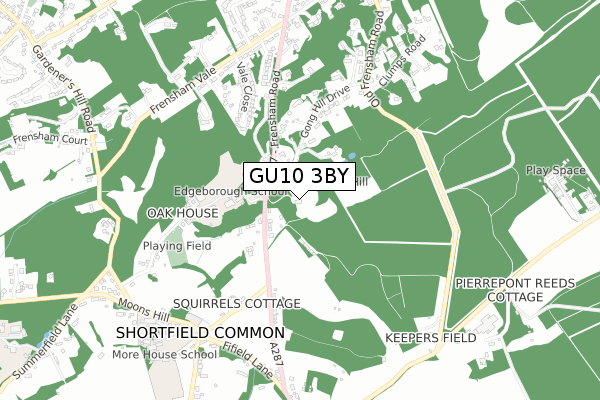 GU10 3BY map - small scale - OS Open Zoomstack (Ordnance Survey)