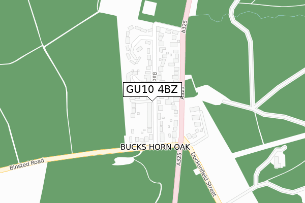 GU10 4BZ map - large scale - OS Open Zoomstack (Ordnance Survey) GU10 4BZ map - large scale - OS Open Zoomstack (Ordnance Survey)