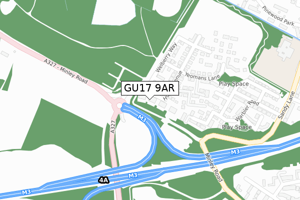 GU17 9AR map - large scale - OS Open Zoomstack (Ordnance Survey) GU17 9AR map - large scale - OS Open Zoomstack (Ordnance Survey)