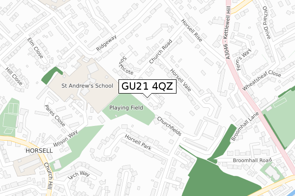 GU21 4QZ map - large scale - OS Open Zoomstack (Ordnance Survey) GU21 4QZ map - large scale - OS Open Zoomstack (Ordnance Survey)